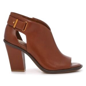 Vince Camuto Faydra Brown Leather Booties